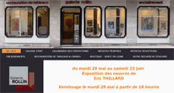 Desktop Screenshot of galerie-rollin.com